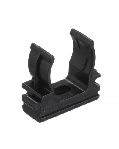 CF20G Держатель (клипса), без галогена, для труб D20мм, цвет чёрный (50 шт/упак) Экопласт (41720-50HF-BL) в Кемерово Держатели, клипсы, скобы Pintop.ru