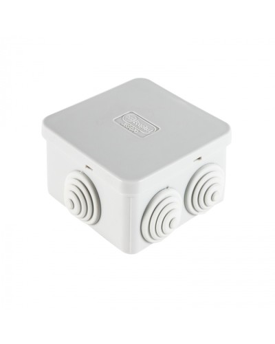 Коробка огн. E110, о/п 85х85х50мм,без галогена, 12 вых., IP55, 12P, серый Экопласт (43071HF) в Кемерово Распределительные коробки Pintop.ru