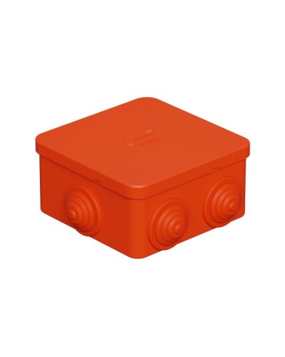 Коробка огн. E110, о/п 85х85х50мм,без галогена, 12 вых., IP55, 5P, оранж .Экопласт (43321HF) в Кемерово Распределительные коробки Pintop.ru
