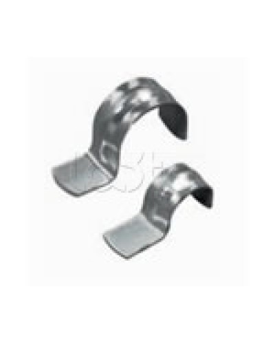 Скоба оцинкованная однолапковая без монтажного отверстия, для трубы D50мм (1уп = 50шт) Экопласт (43751) в Кемерово Держатели, клипсы, скобы Pintop.ru