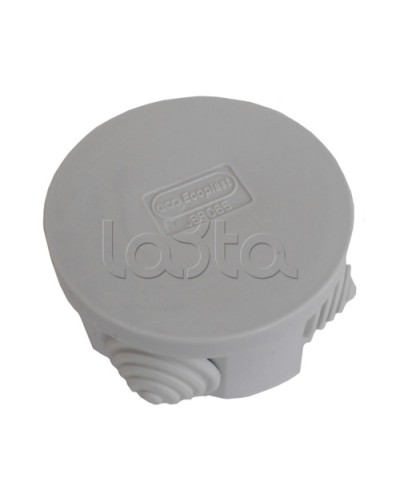 Коробка распределительная о/п с крышкой D65х35 мм, 4 вых., без галогена Экопласт 44004HF в Кемерово Распределительные коробки Pintop.ru