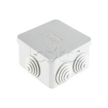 Коробка распределительная о/п 70х70х40, 6 вых, без галогена Экопласт 44056HF