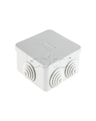 Коробка распределительная о/п 70х70х40, 6 вых, без галогена Экопласт 44056HF в Кемерово Распределительные коробки Pintop.ru