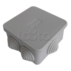 Коробка распред. о/п, для монтажного пистолета 85х85х50 6 вых, IP44 (1кор.=174шт.) Экопласт 44066