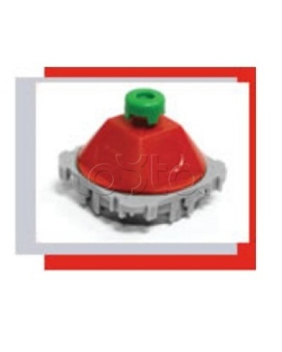 Купол 45 гр. для потолочной коробки под заливки в бетон (красный) Экопласт 44606 в Кемерово Аксессуары для лотков Pintop.ru