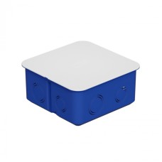 Коробка распределительная с крышкой, 100х100х50мм, без галогена, IP30 цвет синий Экопласт (44656HF)