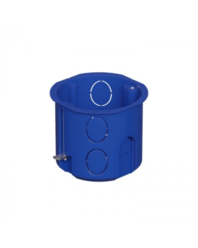 Коробка установочная для г/к D68x62мм с металл. лапками, межцентр 71мм, цвет синий IP20 Экопласт (44665) в Кемерово Распределительные коробки Pintop.ru