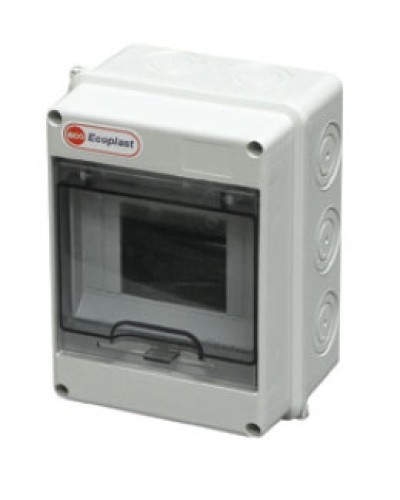 Шкаф настенный, 8-9 модулей, IP65 Экопласт 46408 в Кемерово Боксы для автоматов Pintop.ru