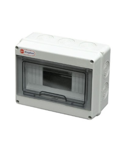 Шкаф настенный, 12-13 модулей, IP65 Экопласт 46412 в Кемерово Боксы для автоматов Pintop.ru