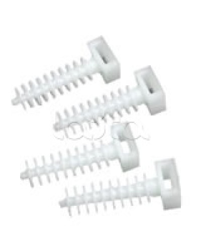 Держатель хомутов для установки в отверстиях D8 мм 37х13 мм Экопласт 47214 в Кемерово Крепеж: Дюбели, шурупы, саморезы Pintop.ru