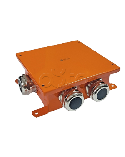 SMB120 Коробка металлическая, огн. E-110,о/п 120х120х60, 4 метал. гермоввода, IP66, 4P, (2,5-25 мм2), цвет оранж. Экопласт (56514) в Кемерово Коробки (ОКЛ) Экопласт Pintop.ru