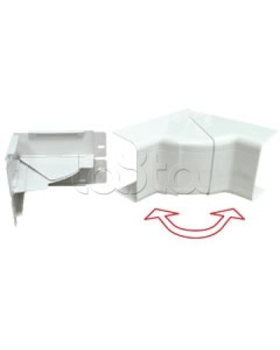 Угол внутренний изменяемый 100x40 с задней стенкой и разделителем для кабель-канала серии ARC-LAN Экопласт 576114 в Кемерово Аксессуары для кабель-канала Pintop.ru