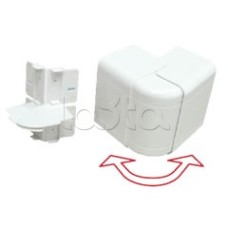 Угол внешний изменяемый 100х55 с задней стенкой и разделителем для кабель-канала серии ARC-LAN Экопласт 576211