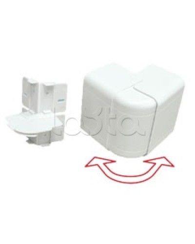 Угол внешний изменяемый 100х55 с задней стенкой и разделителем для кабель-канала серии ARC-LAN Экопласт 576211 в Кемерово Аксессуары для кабель-канала Pintop.ru