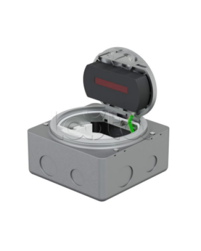 LUK/1,5BR66 Люк в пол на 1,5 поста (45х45мм), с суппортом и коробкой, латунь IP66 (70030) в Кемерово Системы лючков и колонн Pintop.ru