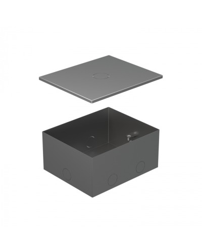 BOX/4 Металлическая коробка с крышкой для заливки в пол 159,6х133,6х75мм для люков 70040 Экопласт (70141) в Кемерово Системы лючков и колонн Pintop.ru