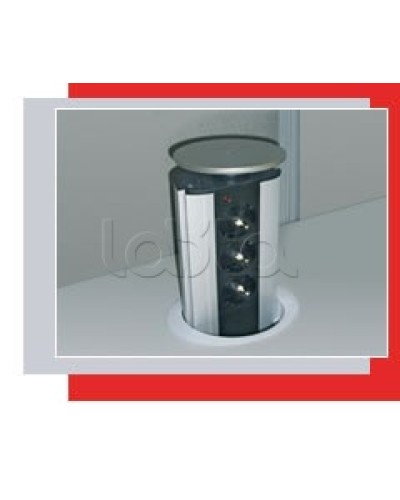 Блок розеточный настольный, 3 розетки (45х45мм) Экопласт 70303 в Кемерово Блоки розеток Pintop.ru