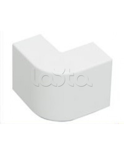 Угол внешний плавный стандарт TIA 20x10 мм Экопласт 72201R в Кемерово Аксессуары для кабель-канала Pintop.ru