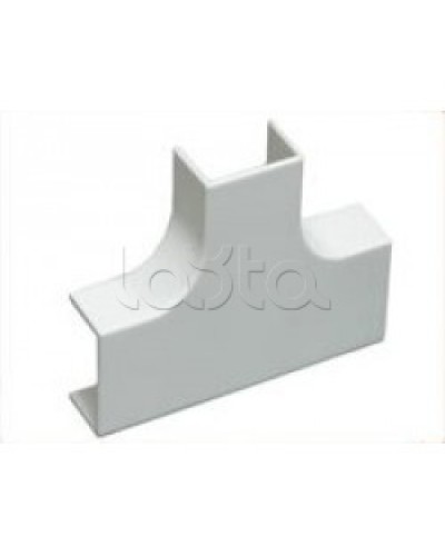 Угол Т-образный плавный стандарт TIA 20x10 мм Экопласт 72401R в Кемерово Аксессуары для кабель-канала Pintop.ru