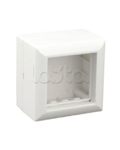 Коробка для открытой проводки на 1 пост 45х45 мм Экопласт 72914 в Кемерово Распределительные коробки Pintop.ru