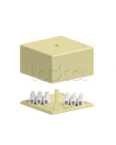 SD3 Коробка распределительная для о/п, 75х75х40мм без галогена (белый) Экопласт (72932HF) в Кемерово Распределительные коробки Pintop.ru