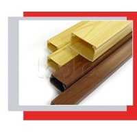 Миниканал 12x12 серия MEX с текстурой дерева (орех) Экопласт 77021N-2