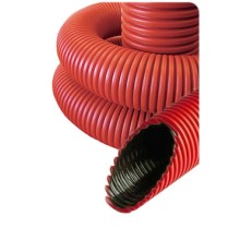 NR040 Гофрированные трубы для прокладки кабеля под землей с протяжкой D40мм (внешн.) (801040)