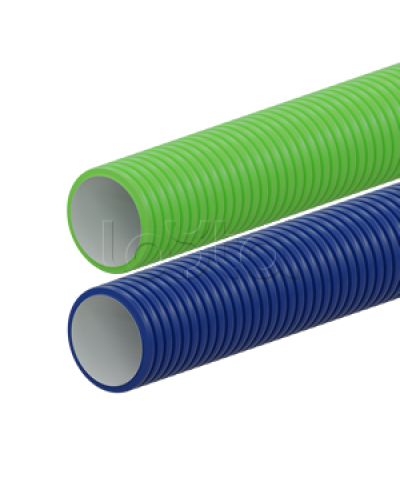 Вентиляционная труба гибкая двустенная для воздуховода (ПНД), антистатическая и антибактериальная D75мм, цвет красный (1шт=50м) Экопласт (803075RD) в Кемерово Труба гофрированная Pintop.ru