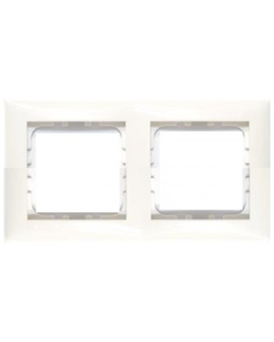 Рамка 2-постовая LK60 Экопласт (белый) (864204) в Кемерово Аксессуары для лотков Pintop.ru