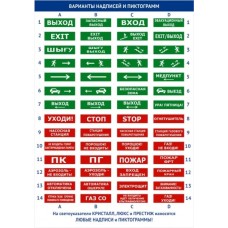 Оповещатель табло полусферическое световое Электротехника и Автоматика ЛЮКС-24 "Место сбора инвалидов"