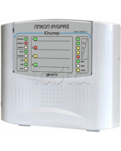 Элеста Юпитер-1431 (ППКОП Юпитер-4 IP/GPRS, пластик. корпус) в Кемерово Приемно-контрольные приборы Pintop.ru