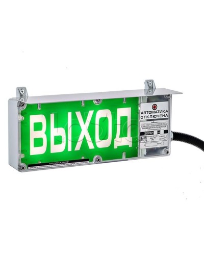 Оповещатель световой Эридан Экран-С-ККВ К1 12-24 VDC ПОРОШОК УХОДИ цвет фона белый (КВМ20+ЗГ+ЗГ) в Кемерово Взрывозащищенное оборудование (Ex) Pintop.ru