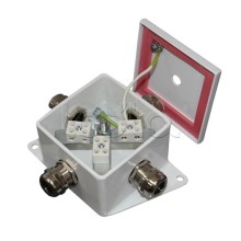 Коробка монтажная огнестойкая Гефест КМ-О (6к)-IP66, четыре ввода 80х80х68