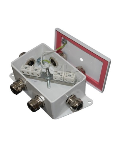 Коробка монтажная огнестойкая Гефест КМ-О (8к)-IP66-d, пять вводов 120х80х68 в Кемерово Распределительные коробки Pintop.ru