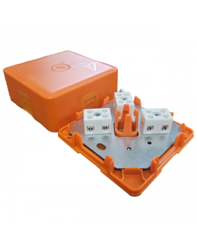 Коробка монтажная огнестойкая КМ-О (2к)-IP41-s-оранж Гефест в Кемерово Распределительные коробки Pintop.ru