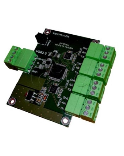 Конвертер USB/RS-232 ИНФОТЕХ AVT-USB/4RS232 в Кемерово Дополнительное оборудование для ОПС Pintop.ru