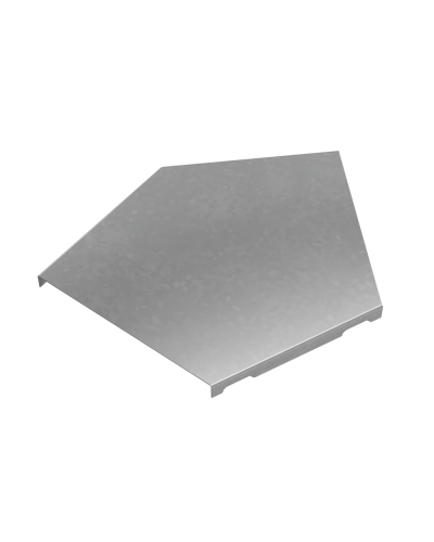 Крышка горизонтального угла 45 гр. 150 мм ПЛЮС INOX304 КМ-Профиль (KGLplus45-150 INOX304) в Кемерово Аксессуары для лотков Pintop.ru