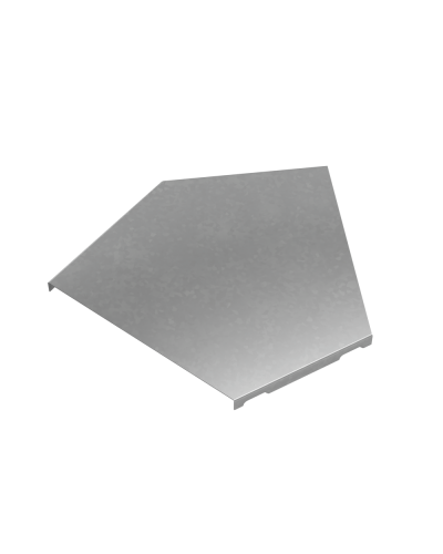 Крышка горизонтального угла 45 гр. 200 мм ПЛЮС INOX304 КМ-Профиль (KGLplus45-200 INOX304) в Кемерово Аксессуары для лотков Pintop.ru