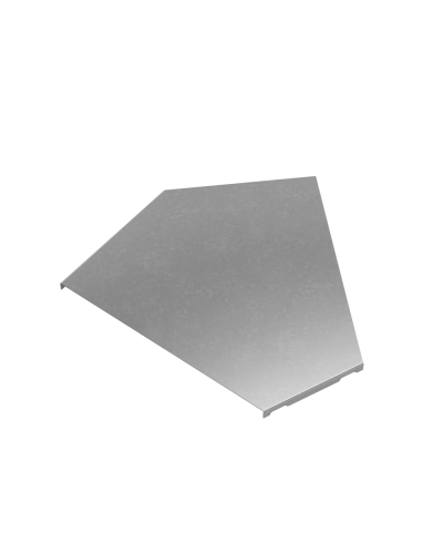 Крышка горизонтального угла 45 гр. 300 мм ПЛЮС INOX304 КМ-Профиль (KGLplus45-300 INOX304) в Кемерово Аксессуары для лотков Pintop.ru