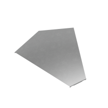 Крышка горизонтального угла 45 гр. 500 мм "ПЛЮС" INOX304 КМ-Профиль (KGLplus45-500 INOX304)
