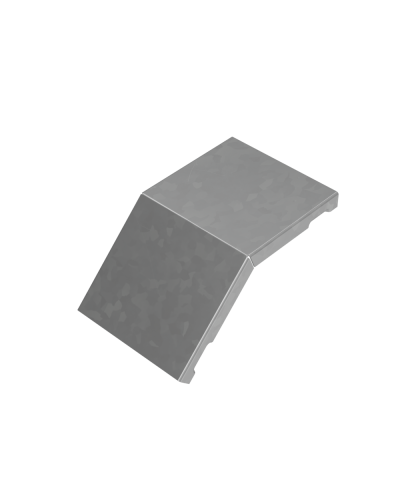 Крышка внешнего вертикального угла 45 гр. 100 мм ПЛЮС КМ-Профиль (KVLplus45-100) в Кемерово Аксессуары для лотков Pintop.ru