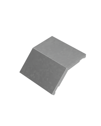 Крышка внешнего вертикального угла 45 гр. 150 мм ПЛЮС КМ-Профиль (KVLplus45-150) в Кемерово Аксессуары для лотков Pintop.ru