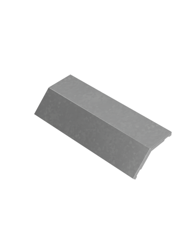 Крышка внешнего вертикального угла 45 гр. 400 мм ПЛЮС INOX304 КМ-Профиль (KVLplus45-400 INOX304) в Кемерово Аксессуары для лотков Pintop.ru