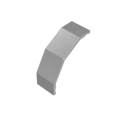 Крышка внешнего вертикального угла 90 гр. 100 мм "ПЛЮС" INOX304 КМ-Профиль (KVLplus90-100 INOX304)