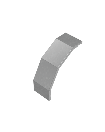 Крышка внешнего вертикального угла 90 гр. 100 мм ПЛЮС HD КМ-Профиль (KVLplus90-100 HD) в Кемерово Аксессуары для лотков Pintop.ru