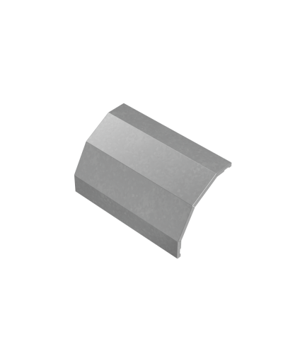 Крышка внешнего вертикального угла 90 гр. 400 мм ПЛЮС HD85 КМ-профиль (KVLplus90-400 HD85) в Кемерово Аксессуары для лотков Pintop.ru