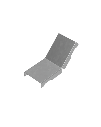 Крышка внутреннего вертикального угла 45 гр. 50 мм ПЛЮС HD85 КМ-профиль (KNLplus45-50 HD85) в Кемерово Аксессуары для лотков Pintop.ru