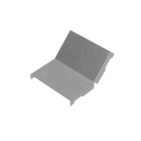 Крышка внутреннего вертикального угла 45 гр. 100 мм "ПЛЮС" INOX304 КМ-Профиль (KNLplus45-100 INOX304)