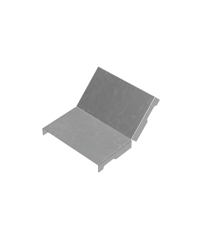 Крышка внутреннего вертикального угла 45 гр. 100 мм ПЛЮС INOX304 КМ-Профиль (KNLplus45-100 INOX304) в Кемерово Аксессуары для лотков Pintop.ru