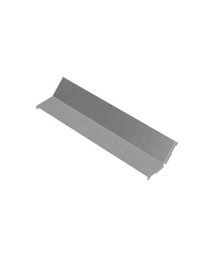 Крышка внутреннего вертикального угла 45 гр. 400 мм ПЛЮС INOX304 КМ-Профиль (KNLplus45-400 INOX304) в Кемерово Аксессуары для лотков Pintop.ru